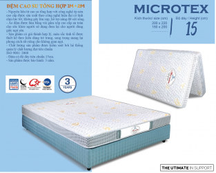 Đệm cao su bông Microtex 160x200x15cm